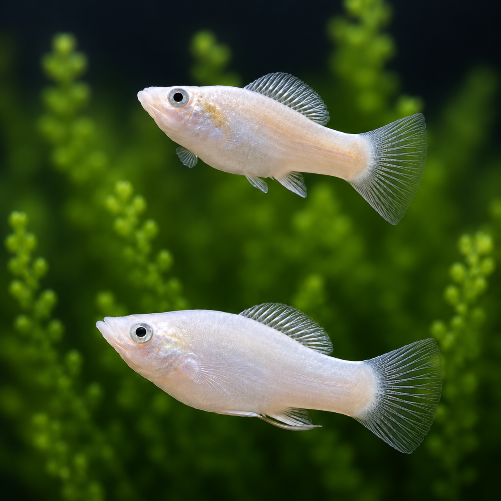 Poecilia sphenops - Silber-Molly- Männchen (NZ Salzwasser)