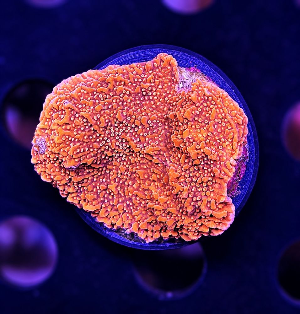 FMC Montipora Plating Red + Coral Mount