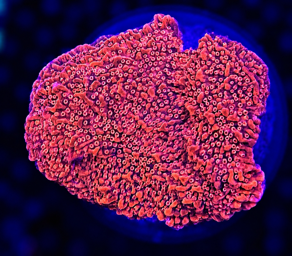 FMC Montipora Plating Red + Coral Mount